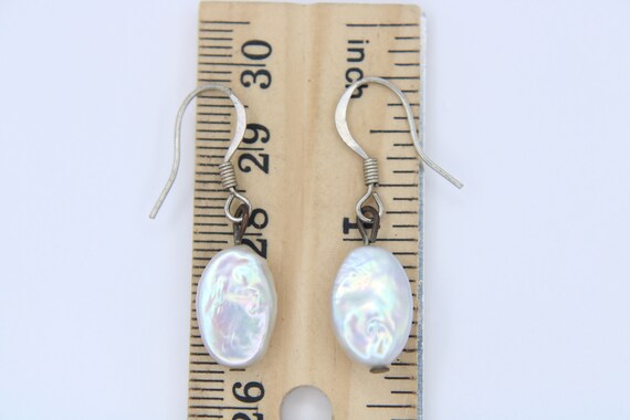 Gorgeous White Baroque Pearl Earrings - Genuine P… - image 6