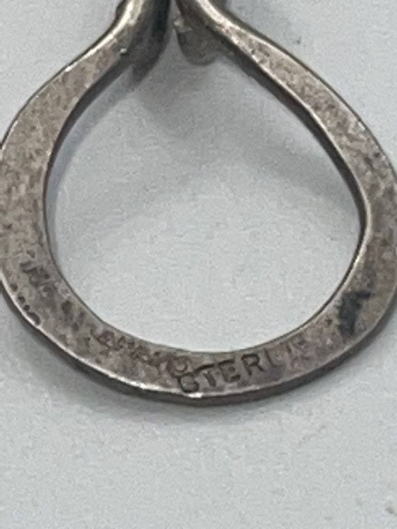 Antique/ Vintage Solid Sterling Silver Brutalist … - image 4