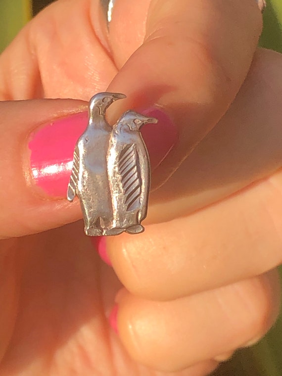Adorable vintage penguins sterling silver charm/p… - image 10