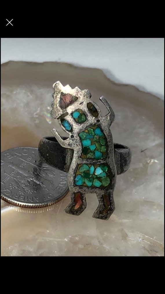 Dancing Kachina Vintage Native American Navajo Coral Snake Eyes Sterling Silver Bracelet Dancing Kachina Vintage Native American Navajo Coral Snake Eyes Sterling Silver Bracelet
