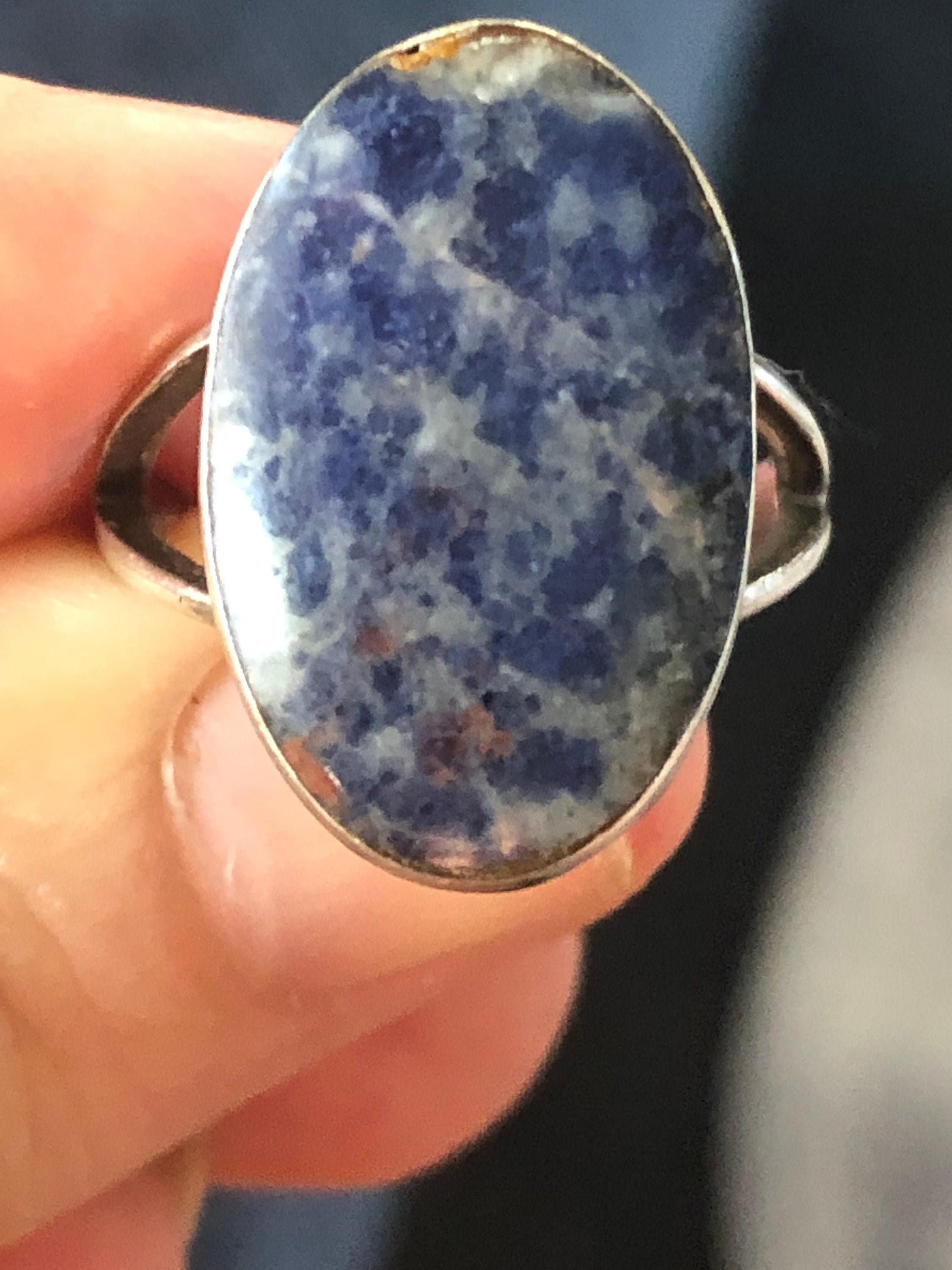 ヴィンテージ SILVER 925 ペンダント ピンク 石 MEXICO Vintage Designer DOCZ Sterling Silver & Pink Stone Ring