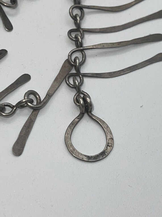 Antique/ Vintage Solid Sterling Silver Brutalist … - image 7