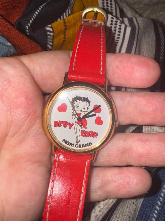 Vintage 1993 Betty Boop Pedre Wristwatch – Moving Eyes, MGM Grand