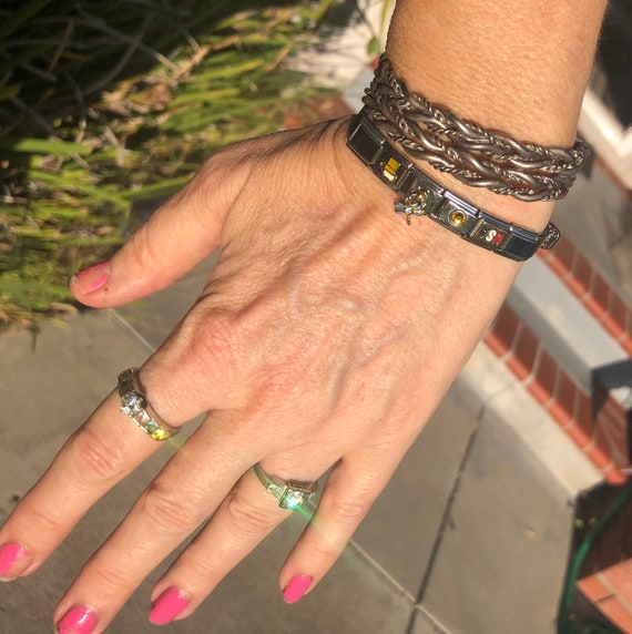 ⭐︎flat charm bracelet KIKICHIC | Gold New York City Charm Bracelet | Taxi Charm