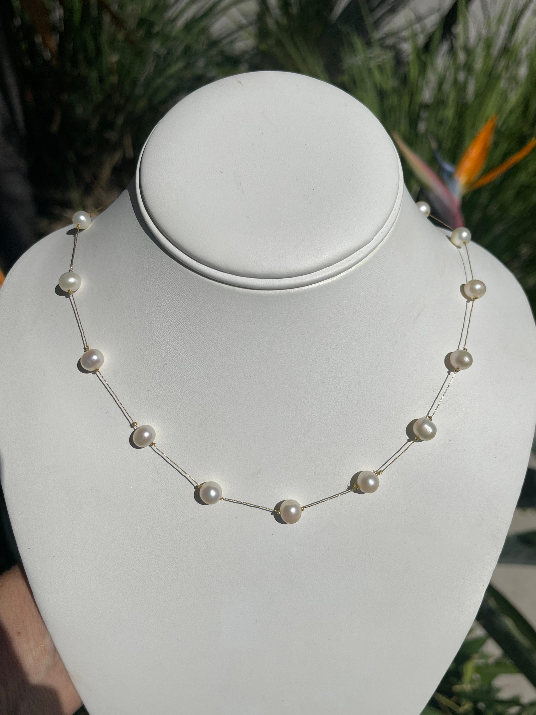 ヴィンテージ 14/20 イエロー ゴールド フィルド ホワイト パール