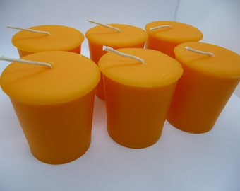 Candle Votive Scent Juicy Orange, Pack Of 6