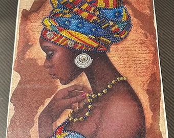 Beautiful African Queen Finished Diamond Painting