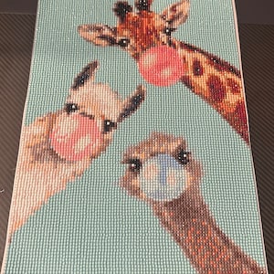 Tiere Blowing Bubbles Fertige Diamant Malerei