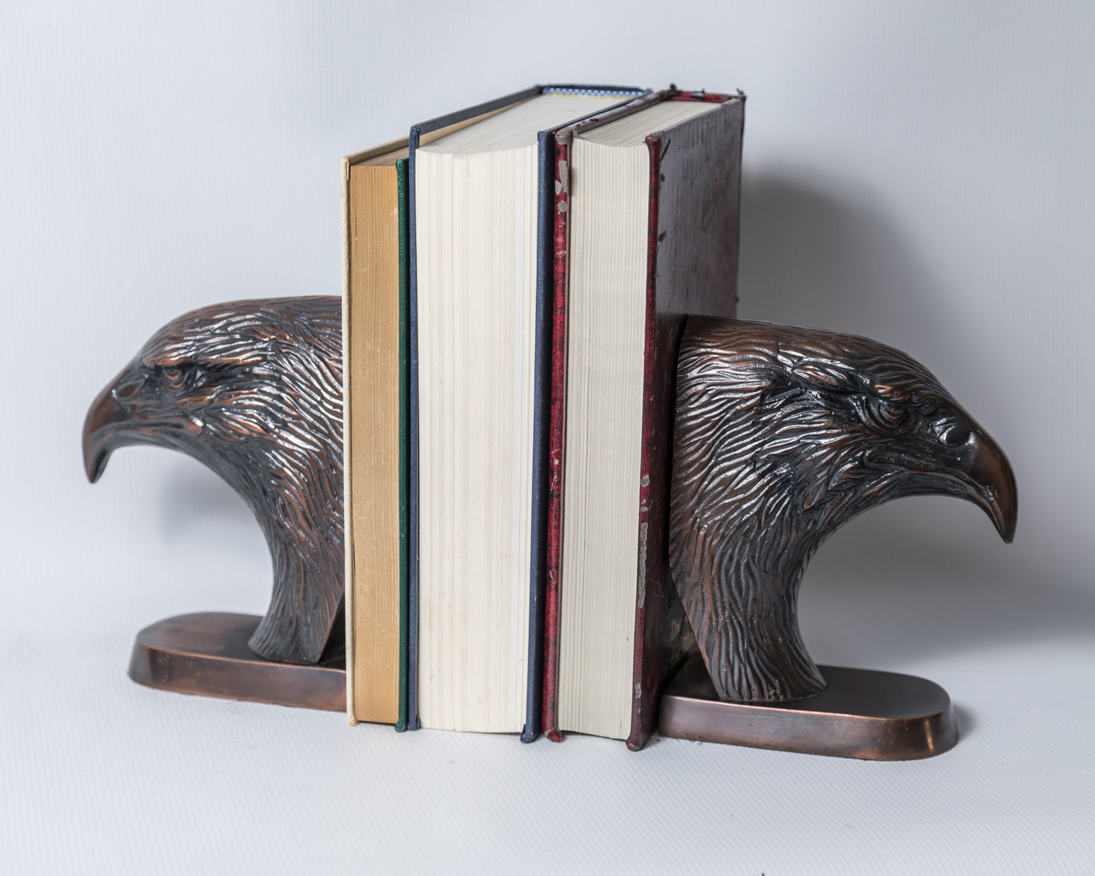 Bronze Eagle Bookends Bald Eagle Head Bronze Art Man Cave Etsy