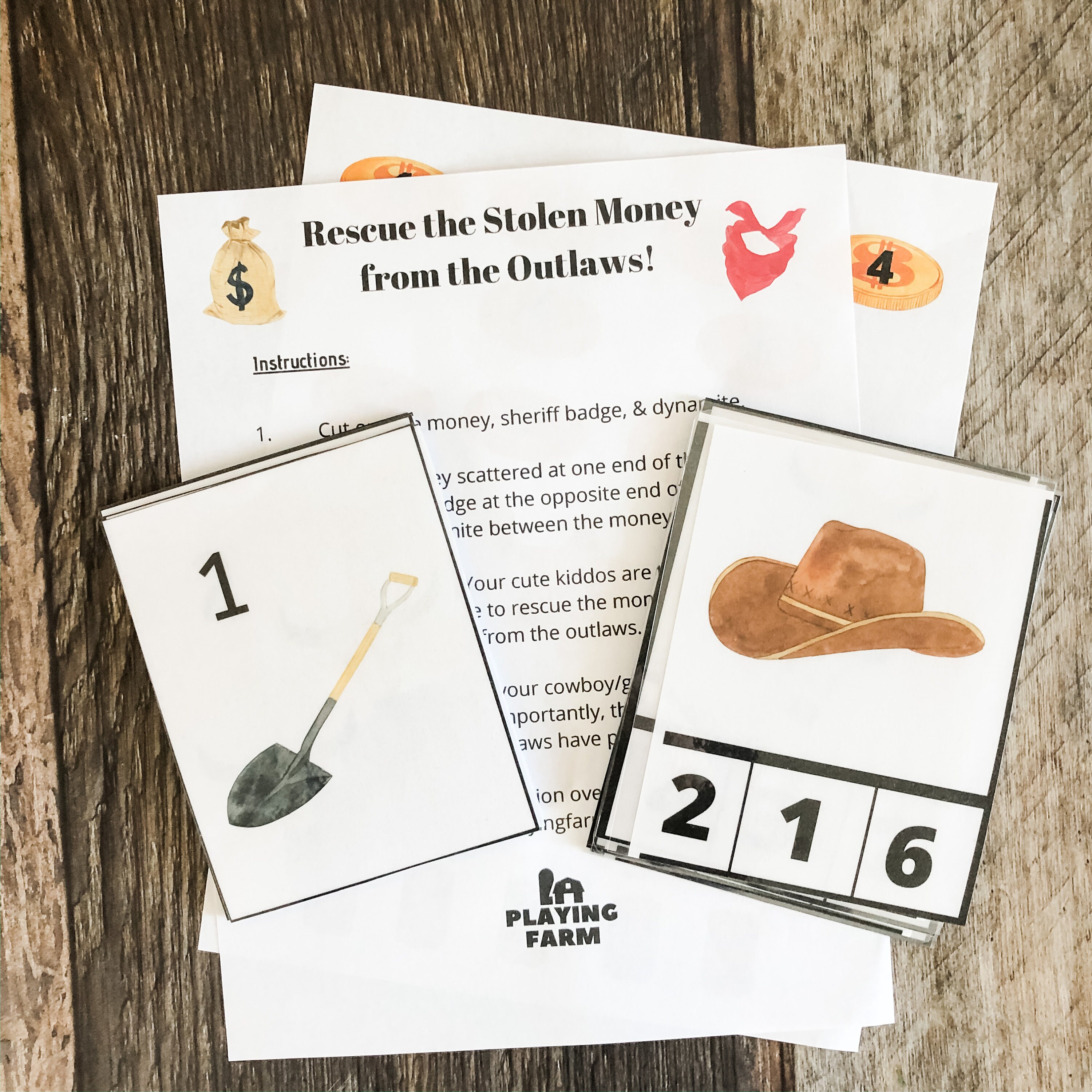 Cowboy Numbers Pack Printable Numbers 110 Cowboy Etsy
