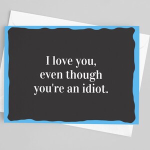 Jail Love - Funny Greeting Card - Hate/Love Card for Inmate, Prison, Boyfriend, Girlfriend
