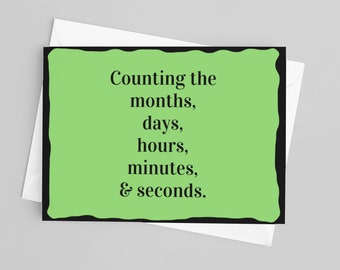 Jail Greeting Card – Counting the Days, Hours, Minutes, & Seconds