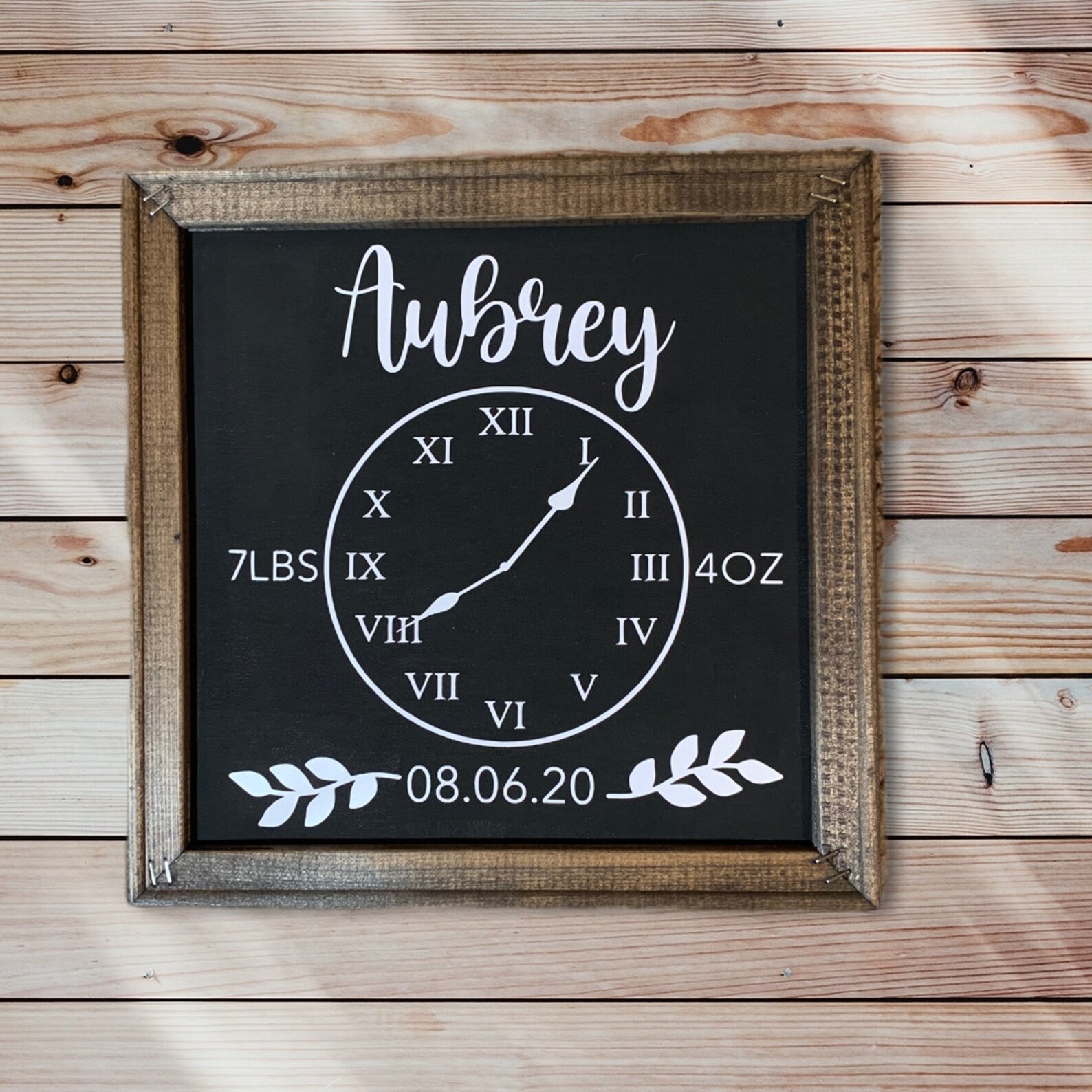 Birth Announcement / Baby Announcement / Special Date Sign / Etsy