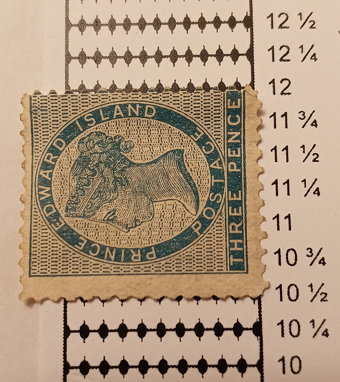 18621868 Prince Edward Island Stamp 3 Pence Blue 11.5x12 Etsy