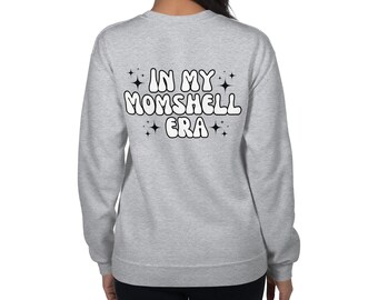 Sudadera Momshell Era - gris + blanco