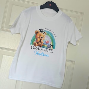 Nursery Graduate T-Shirt Personalised | Nursery T-Shirt | Back To School | First Day Of School | Nursery Leavers | Personalised Nursery