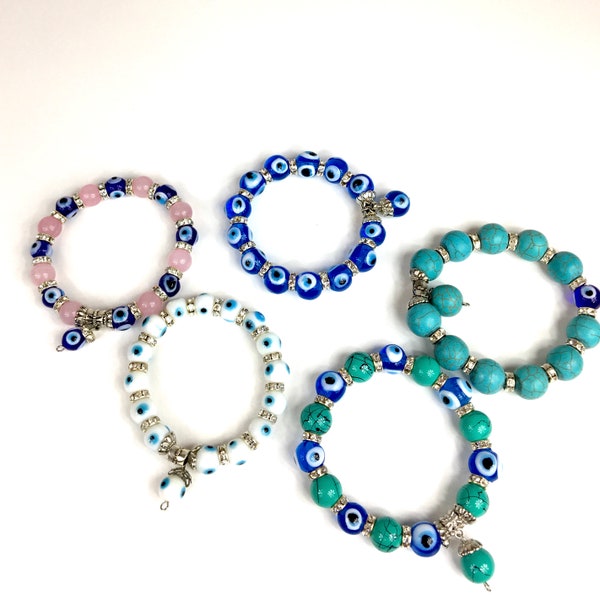 Handmade Turkish Bracelets With Evil Eye Stones