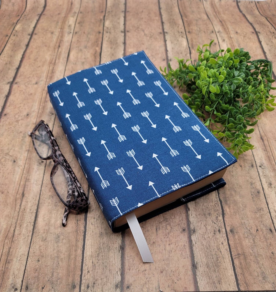 Adjustable Book Cover, Book Sleeve, Padded Book Cover, Fabric Book