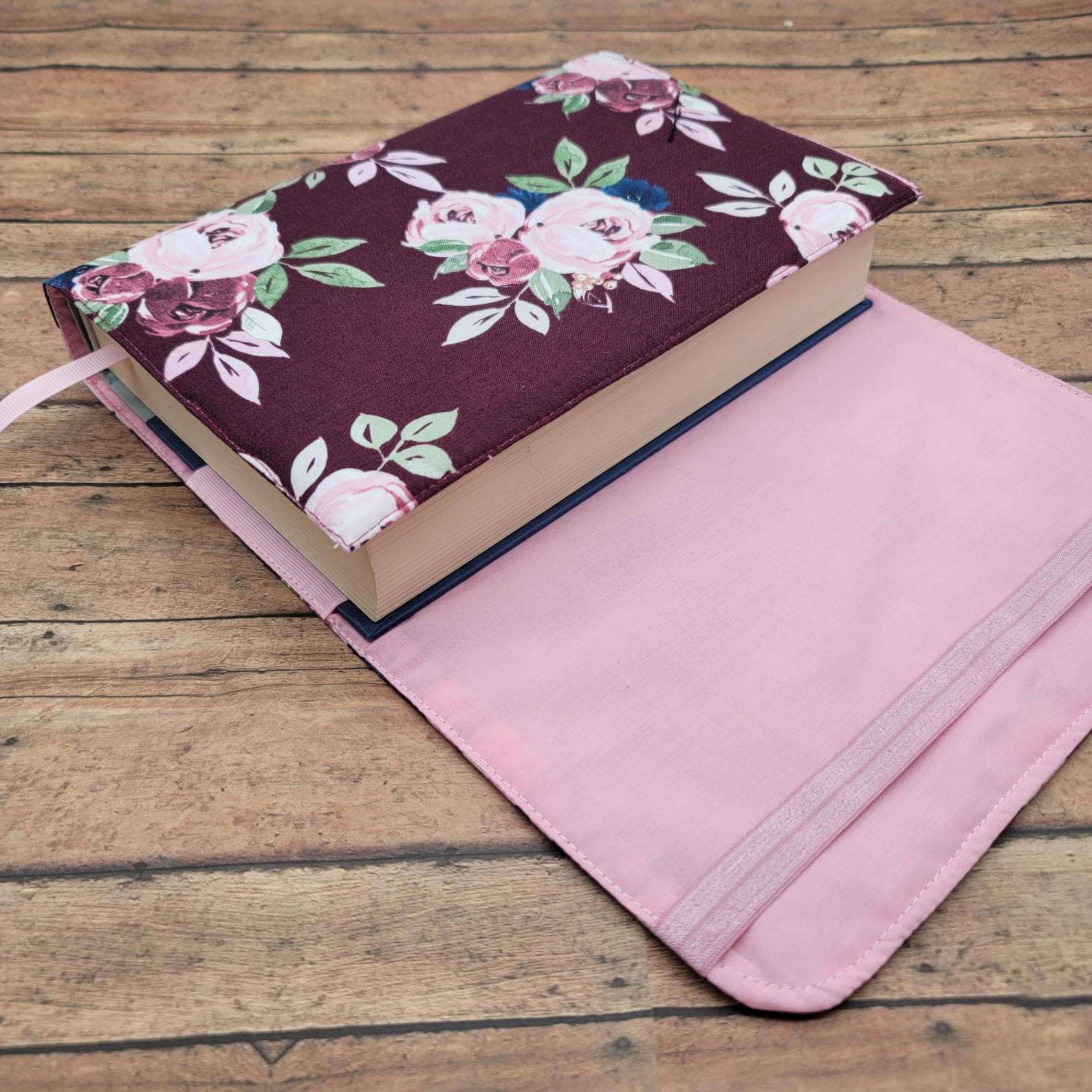 Wraparound Book Cover Adjustable Book Cover Book Sleeve Etsy