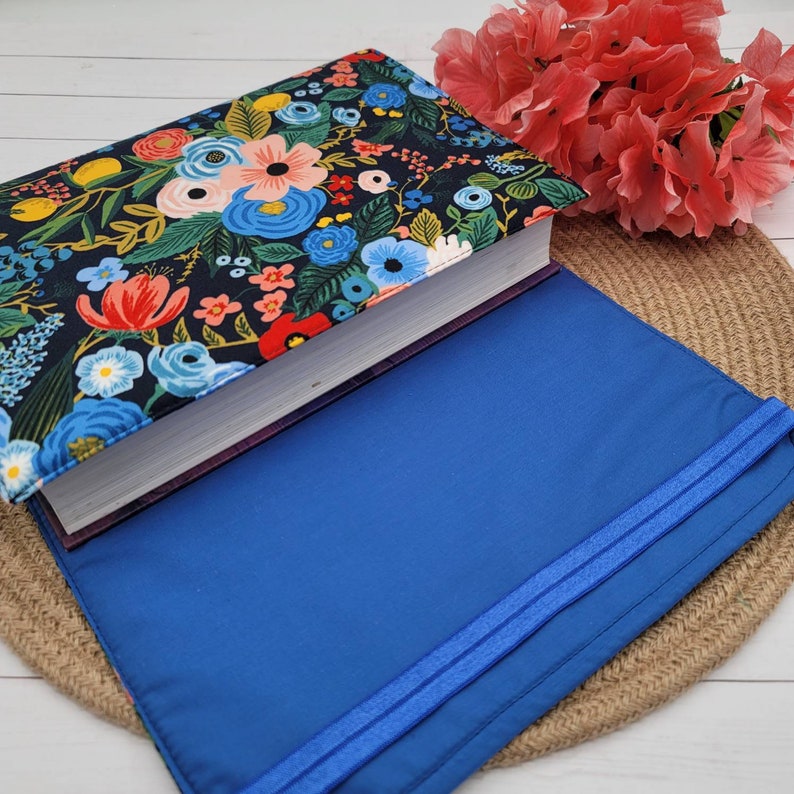 Wraparound Book Cover Adjustable Book Cover Book Sleeve Etsy