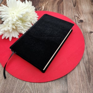 STRETCHABLE Book Covers, Book Protector, Book Sleeve, Fabric Book Cover, Bible Cover, Journal Cover -Midnight Stretch Velvet-