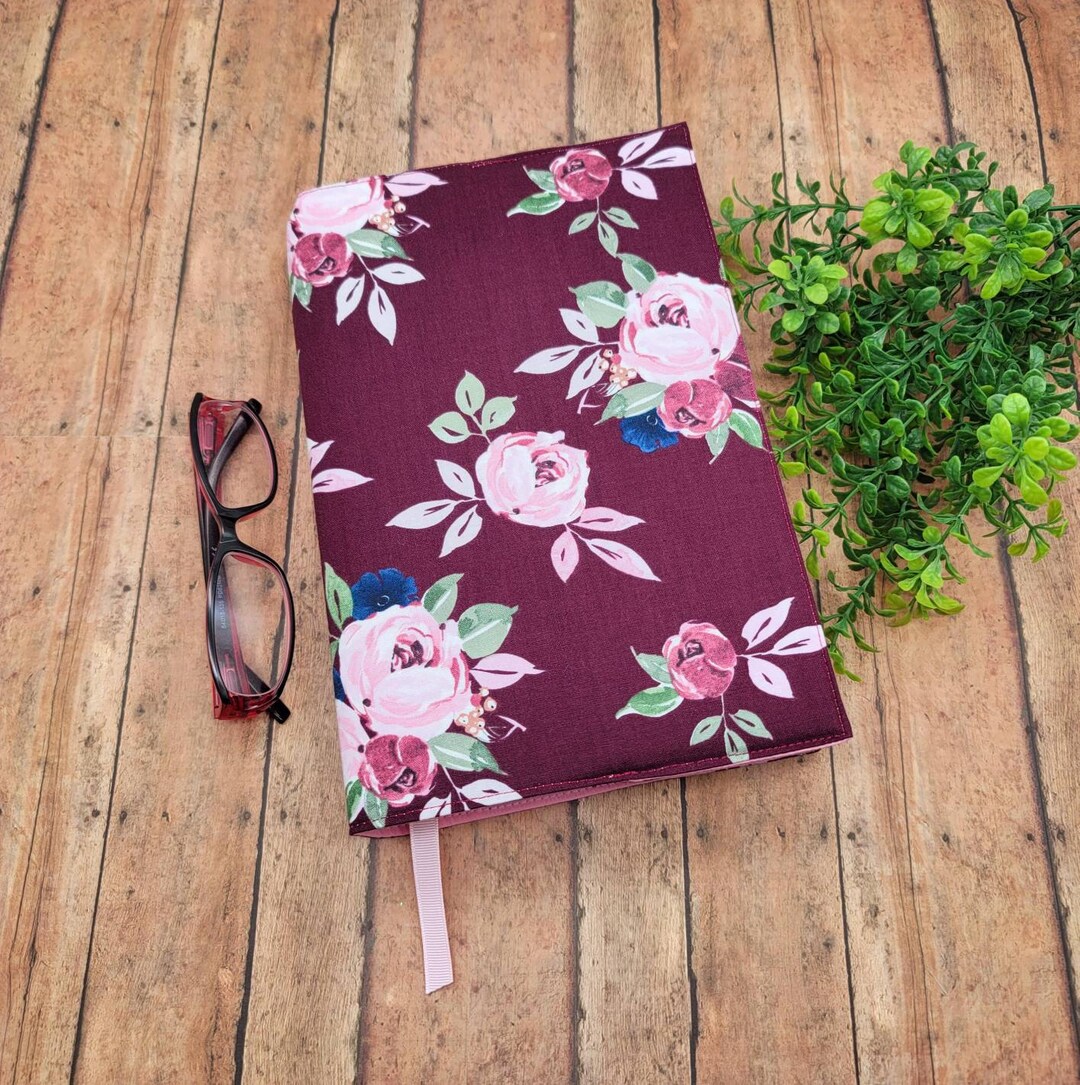 Adjustable Book Cover Book Sleeve Padded Book Cover Fabric Etsy