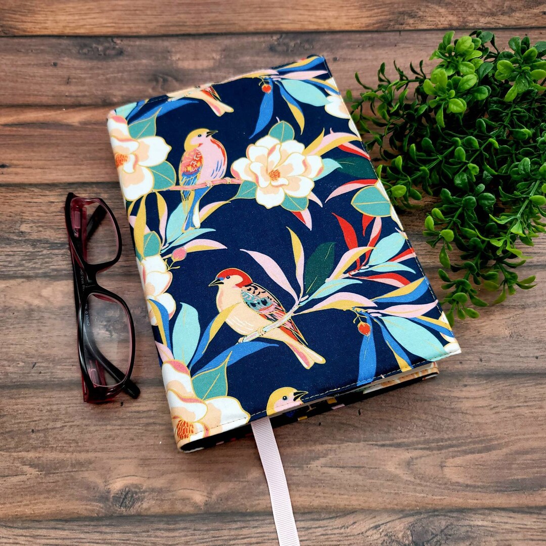 Adjustable Book Cover Book Sleeve Padded Book Cover Fabric Etsy