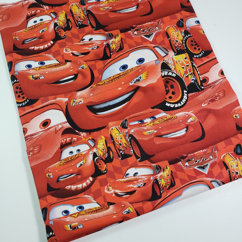Lightning McQueen Fabric Disney Fabrics Cars Fabric Etsy