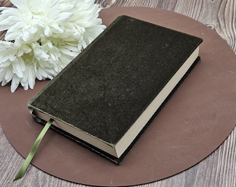 STRETCHABLE Book Covers, Book Protector, Book Sleeve, Fabric Book Cover, Bible Cover, Journal Cover-Hunter Stretch Velvet-