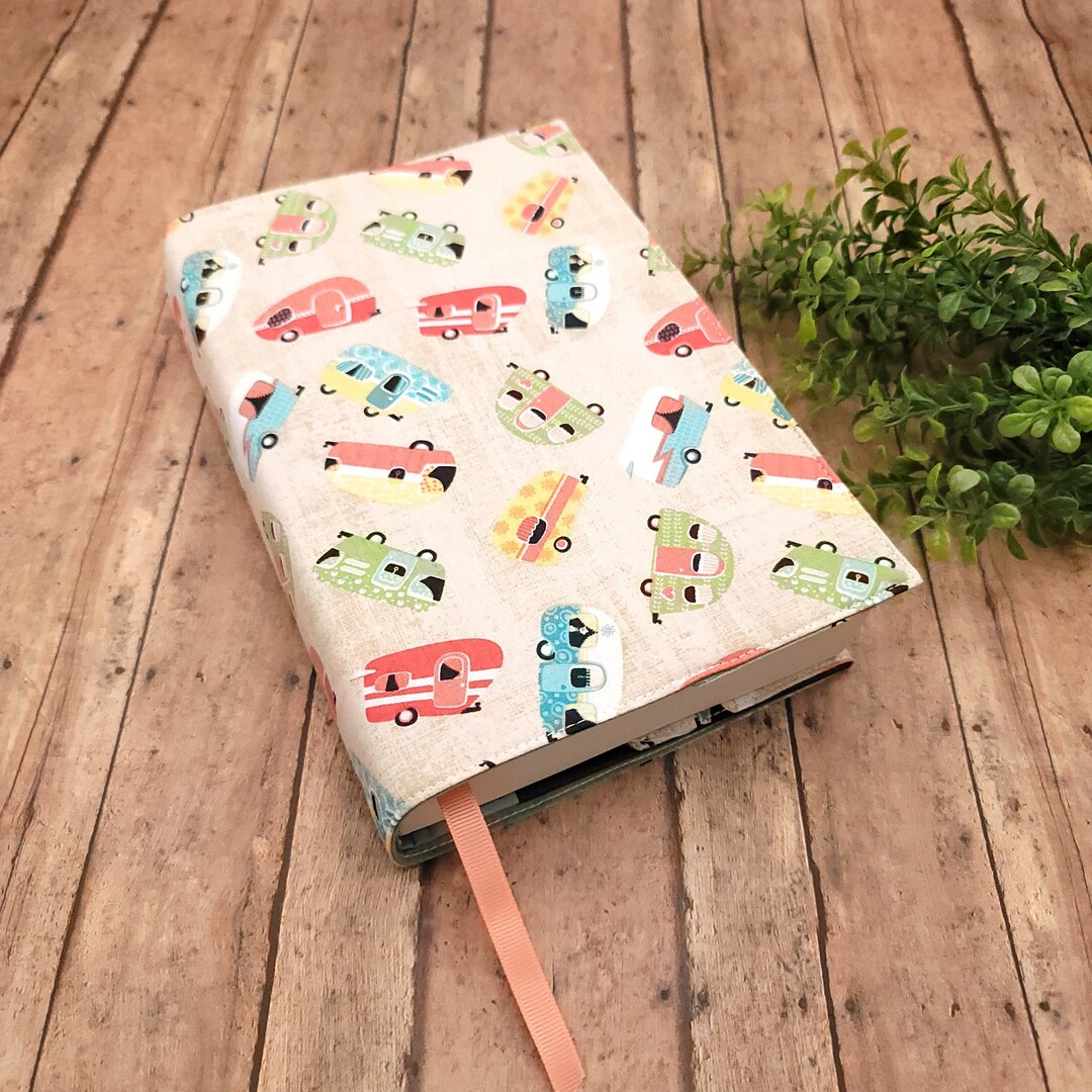 MEDIUM Adjustable Book Cover, Book Sleeve, Book Pouch, Padded Book