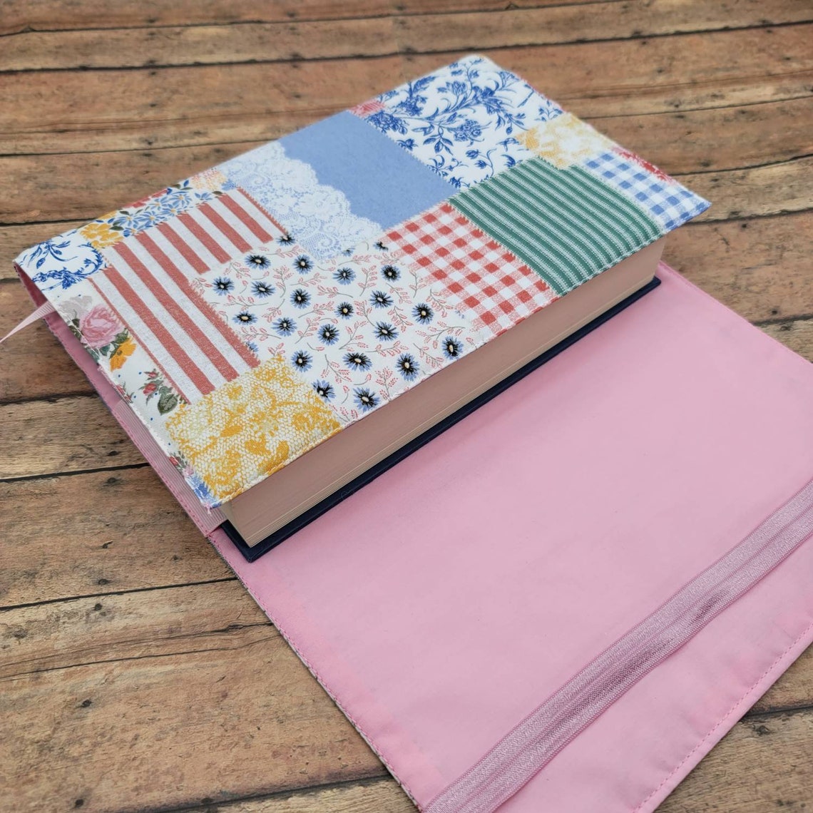 Wraparound Book Cover Book Sleeve Book Pouch Padded Book Etsy