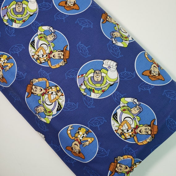 Toy Story fabric Woody Fabric Disney Fabrics Buzz Lightyear Etsy