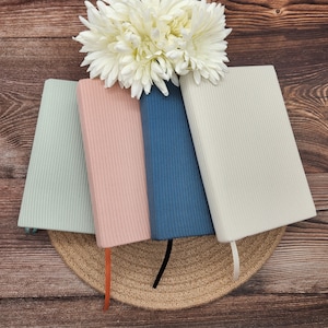 STRETCHABLE Book Covers, Book Protector, Book Sleeve, Fabric Book Cover, Bible Cover, Journal Cover, Planner Cover -Light Solid Colors-