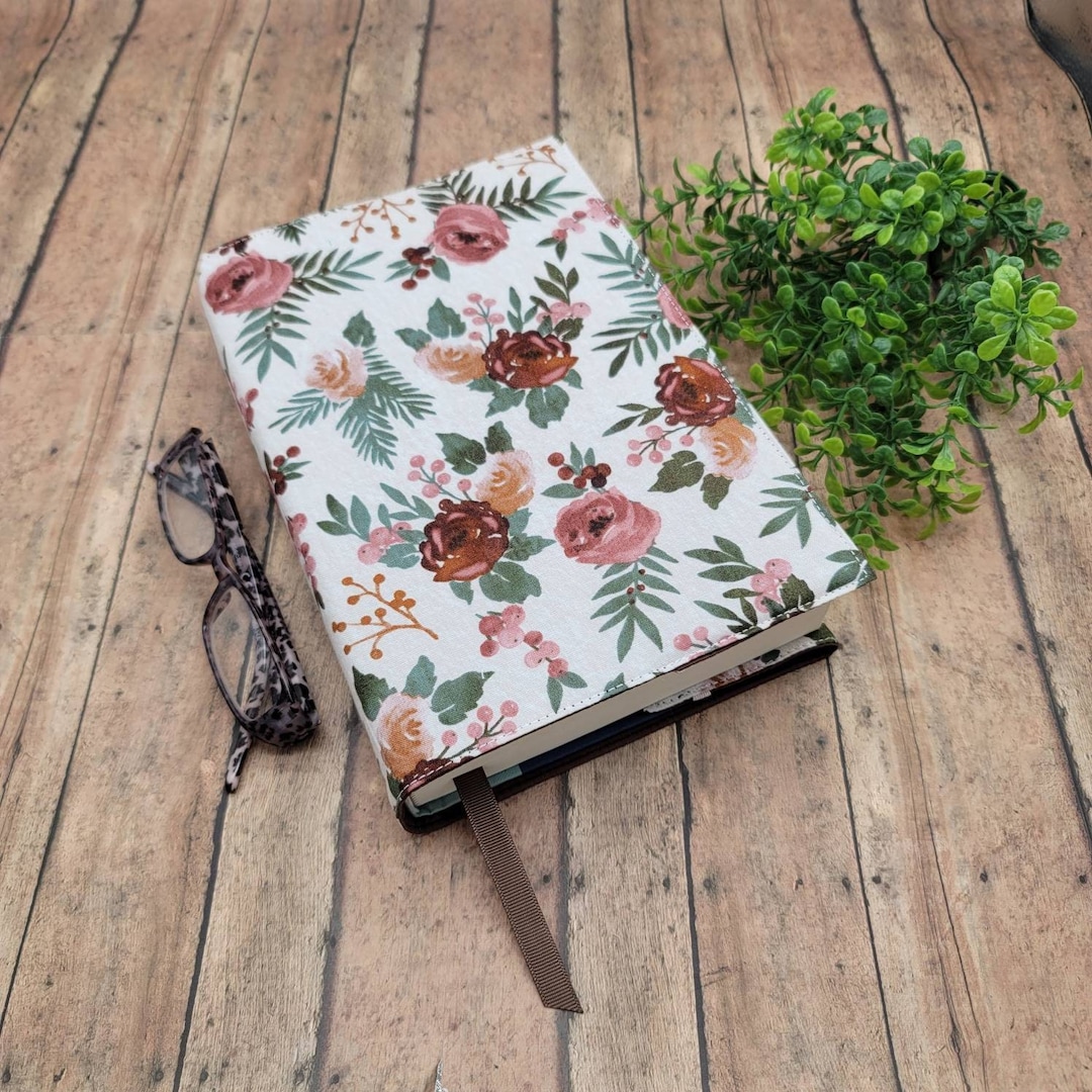 Adjustable Book Cover, Book Sleeve, Padded Book Cover, Fabric Book