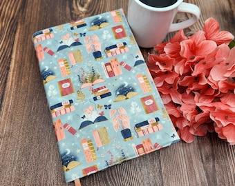Adjustable Book Cover, Book Sleeve, Book Pouch, Padded Book Cover, Book Lover, Bookish, Fabric Book Cover, Bookworm -Reading Dreaming-