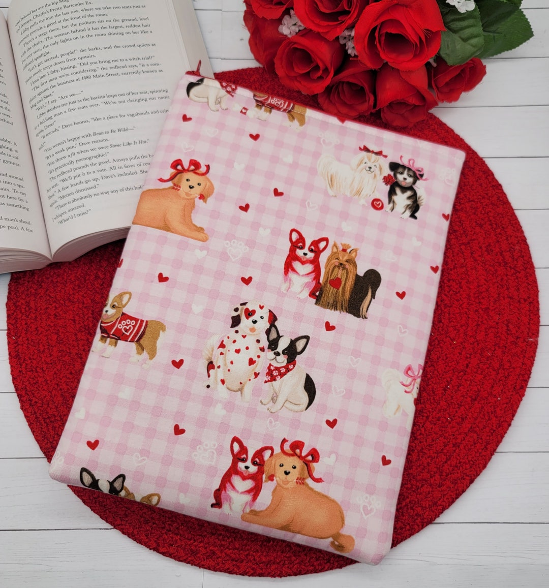 Zippered Book Sleeve Book Cover Book Pouch Padded Book Etsy