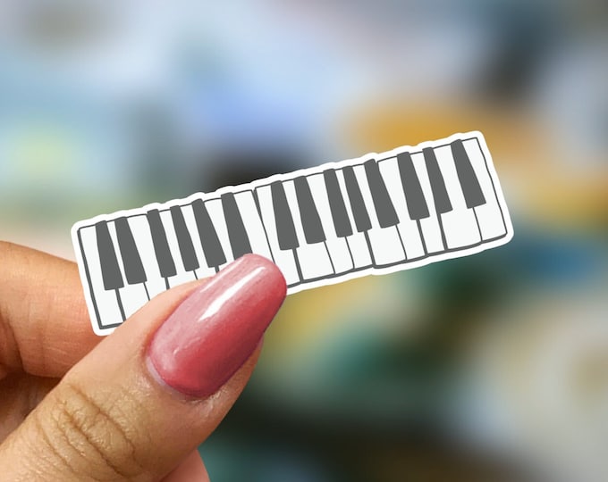 Piano Keys Sticker - Music Sticker - Musician Gift - Music Lover Art - Pianist Sticker