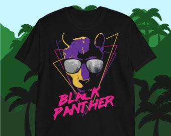 Retro Black Panther, Sunglasses, Panther with Sunglass, Cool Panther, Confident Panther, Black Panther T-Shirt