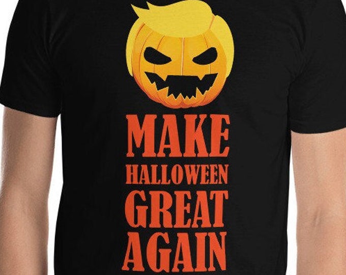 Funny Trumpkin Halloween Shirt – Make Halloween Great Again Tee, Political Pumpkin Costume, Gildan Softstyle T-Shirt
