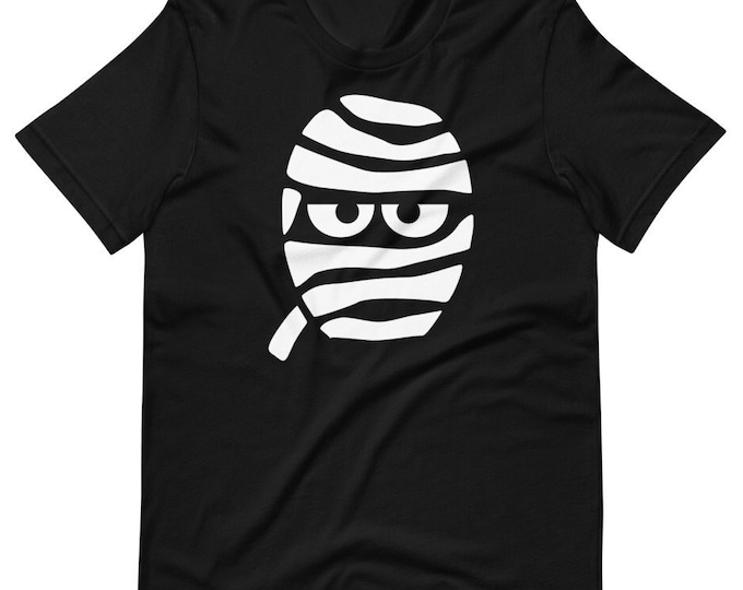 Funny Mummy Face Halloween Shirt – Spooky Cute Costume Tee for October Fun | Bella + Canvas Unisex T-Shirt