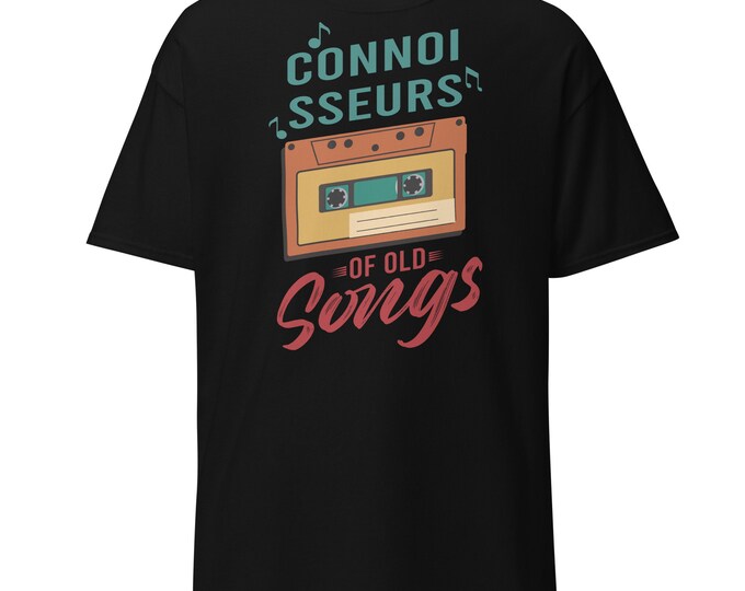 Connoisseur of Old Songs Shirt - Vintage Cassette Tape Graphic - Music Lover Tee