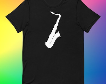 Saxophone T-Shirt for Musicians – Jazz Band Graphic Tee for Sax Players and Music Lovers
