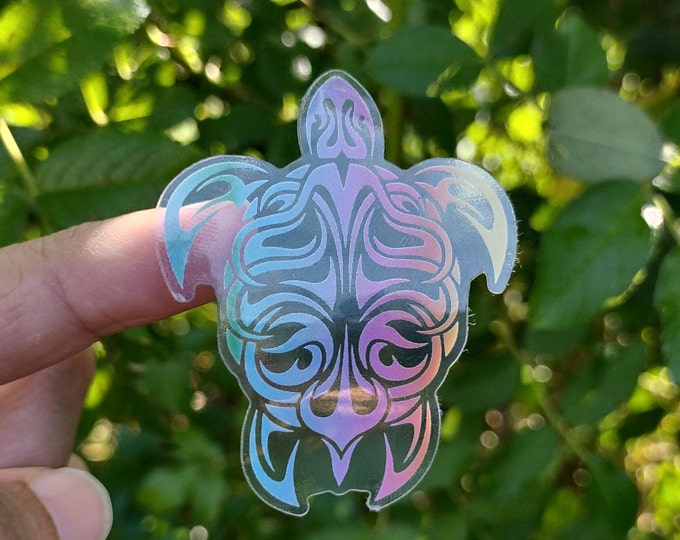 Rainbow Sea Turtle Sticker for Turtle Lovers - Perfect Sea Turtle Gift