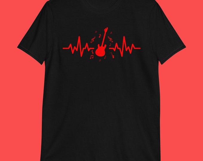 Guitar Heartbeat Shirt - Musician Tee