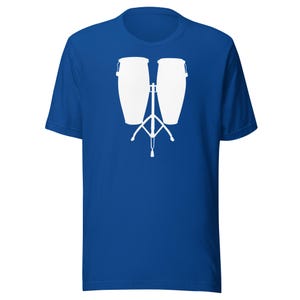 Conga Drum T-Shirt for Percussionists – Minimalist Drummer Tee for Musicians, Latin Music Lovers, and Band Members