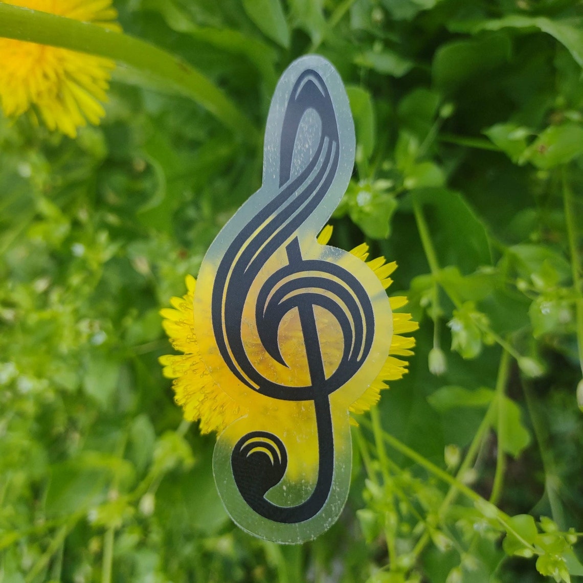 Treble Clef Sticker Music Note Vinyl Decal Matte - Etsy