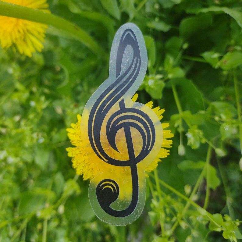 G Clef Sticker Treble Clef Sticker Music Note Vinyl Decal Matte - Etsy