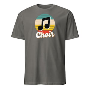 Retro Choir T-Shirt | Vintage Music Note Graphic Tee for Singers & Music Lovers | Gildan 64000 Softstyle Unisex Choir Shirt