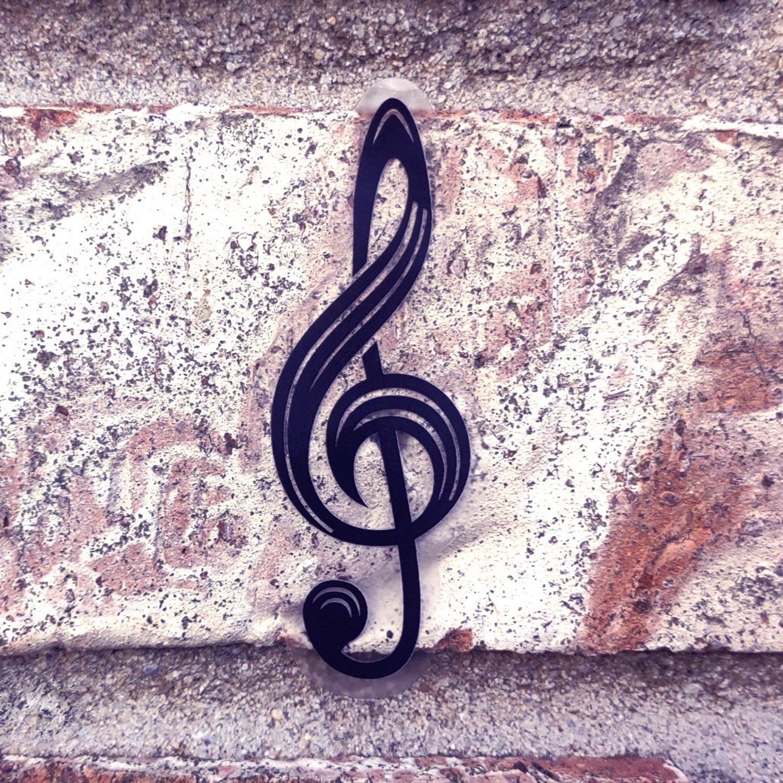 Treble Clef Sticker Music Note Vinyl Decal Matte - Etsy