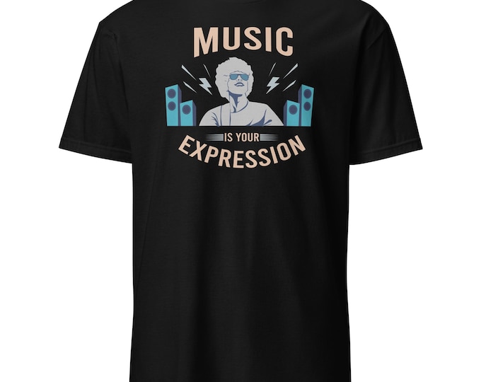 Music Lovers Expression Shirt - Musician Gift - Choir Member Apparel - Music Teacher Tee - Gildan 64000